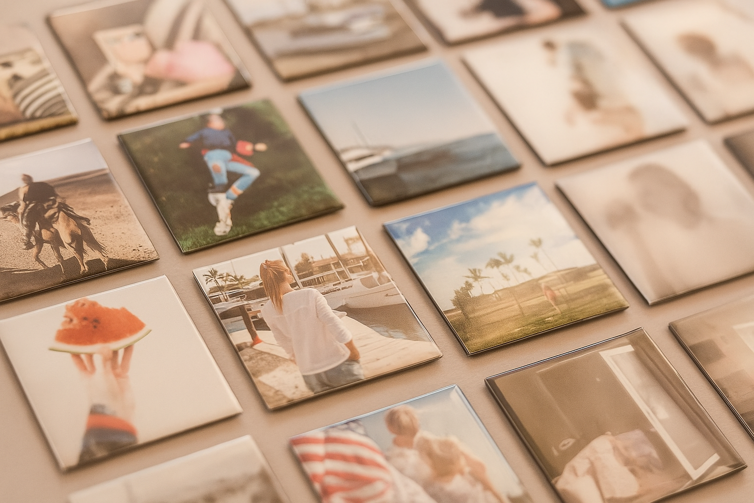 Magnets photos personnalisés